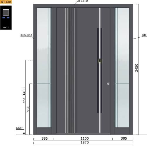 Gestaltung moderne Haustüre