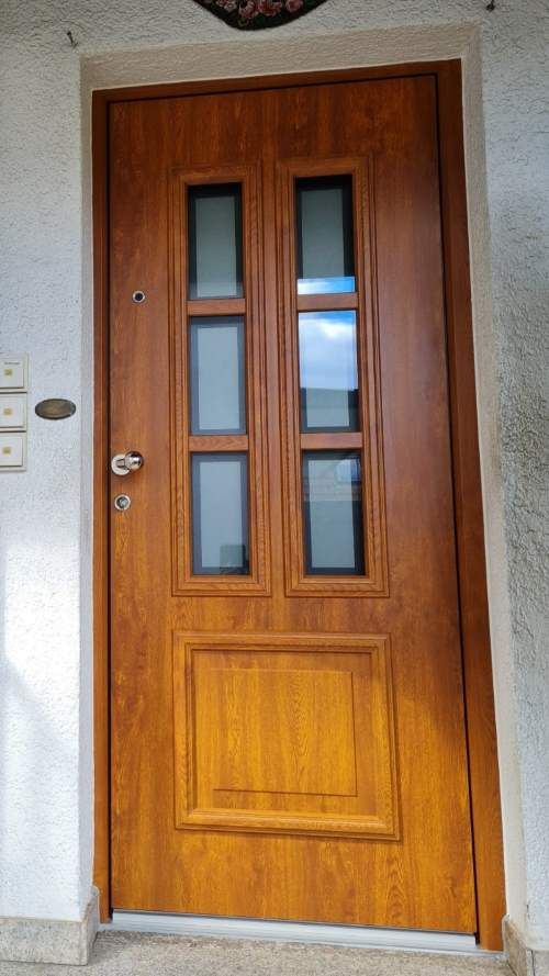 Haustüre in Landhausstil Holzdekor