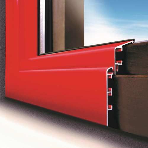 Schnitt der Aluminium Fensterverkleidung
