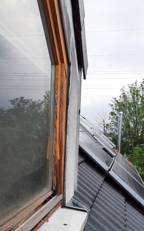 Dachgaube Fenster verfault.