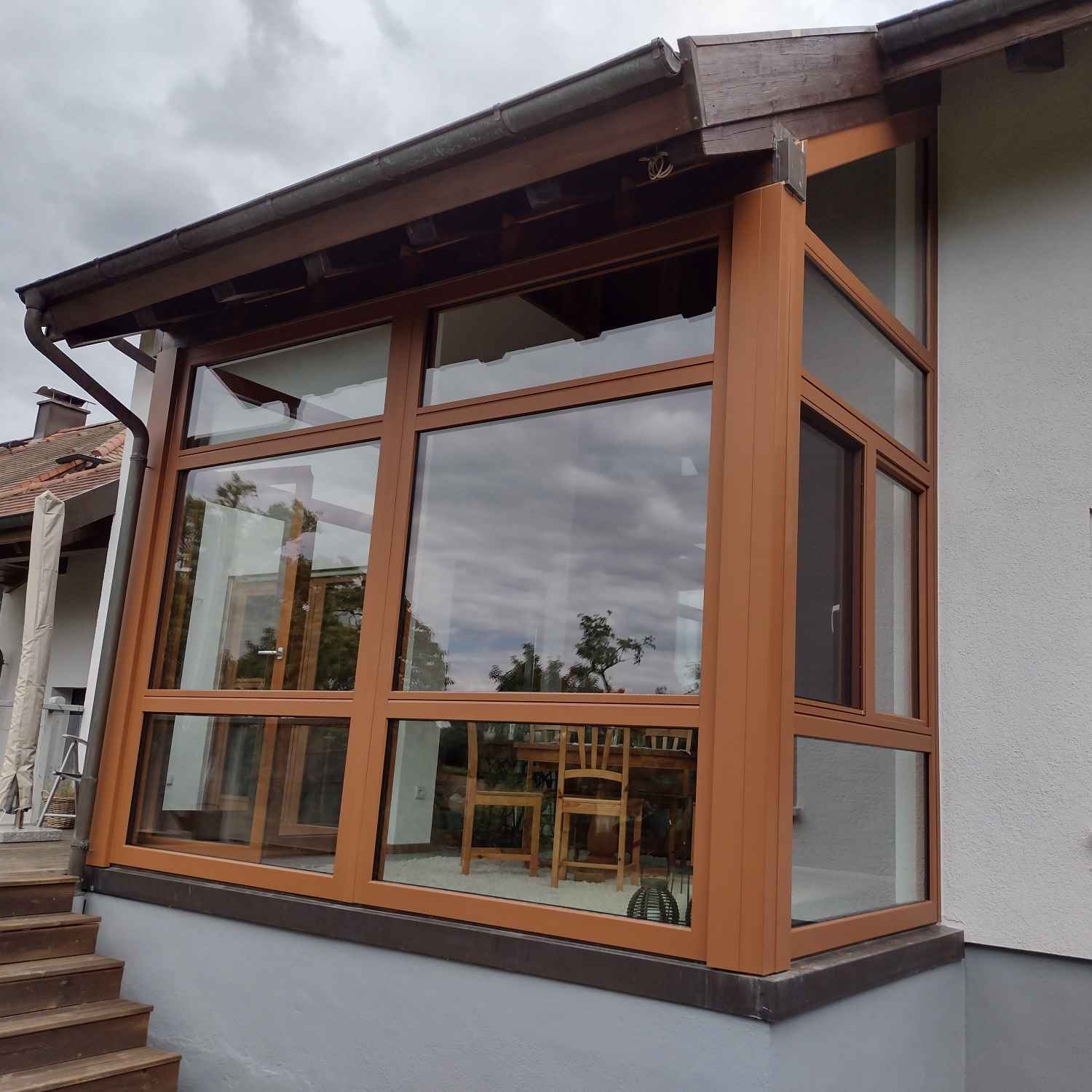 Wintergarten nach der Verkleidung 