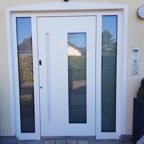 Aluminium Haustüre weiß bei Speyer