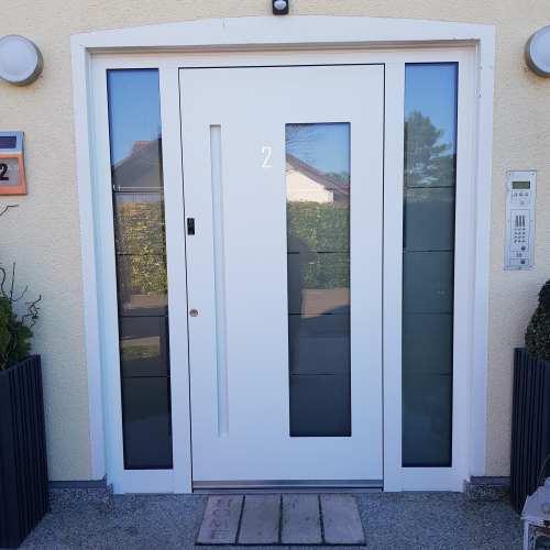 Aluminium Haustüre weiß