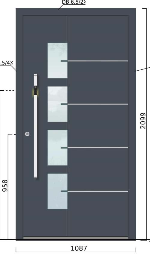 Gestaltung Eingangstüre in Ottersheim