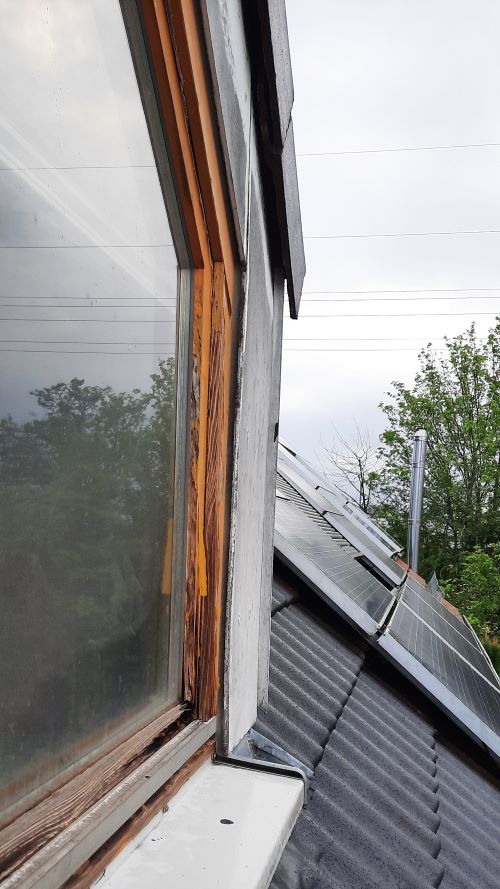 Dachgaube Fenster verfault.