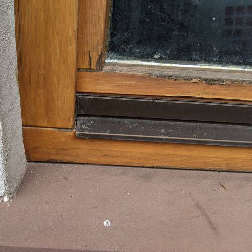 Fenster vor der Verblendung im Saarland