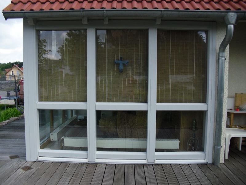 Wintergarten an Exnorm Fertighaus