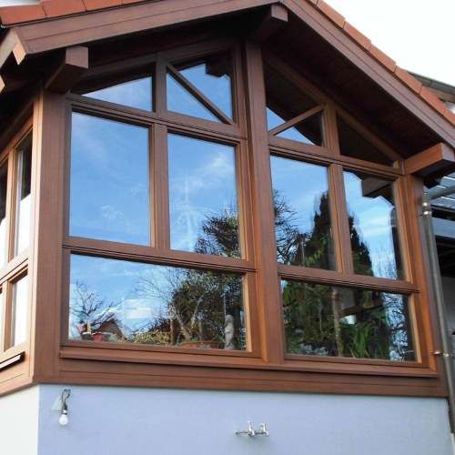 Wintergarten mit Sprossen verkleidet