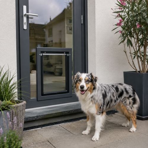 Hundeklappe im Isolierglas