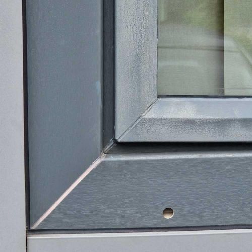 Kunststofffenster streichen Detail