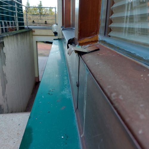 Schaden Wintergarten vor der Sanierung